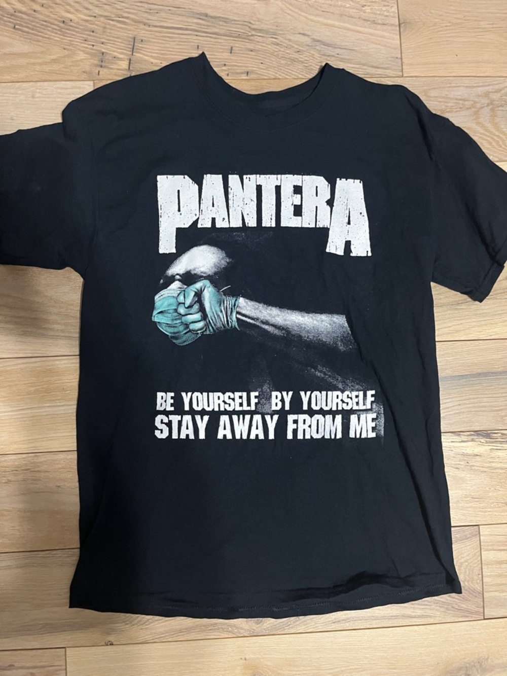 Pantera Men's Black Graphic Tee - 'Be Yourself By Yourself'